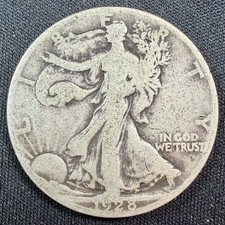 1928 S Walking Liberty Half Dollar - VG - Nice Original Example picture