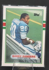1989 Topps Traded Barry Sanders #83T RC Rookie Card Detroit Lions picture