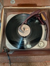 Vintage 1950s Webcor Holiday Magic Mind Record Player Suitcase Turntable SPINS picture