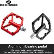 ROCKBROS MTB Bike Platform Pedals Aluminum Bicycle Cycling Sealed Bearing Pedals picture