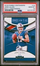 2018 Panini Contenders Josh Allen #RYA-JA (RC) Rookie Bills PSA 10 picture