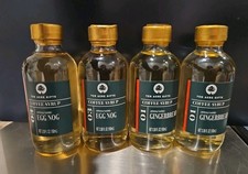 4 Bottles~ TEN ACRE GIFTS Coffee Syrup 2~GINGERBREAD & 2~EGG NOG 3.38oz Each picture