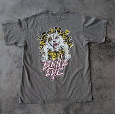 Vintage 1990s Top Dawg Bullz Eye Graphic Single Stitch T Shirt Size Medium  picture