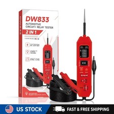 Upgraded DW833 Circuit Relay Tester 3.5-36V 4/5 Pin with LED Work Light picture