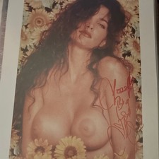 Vintage Julie Strain Autographed picture