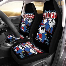 Snoopy Car Seat Covers Valentine Gift Car set Cover Lovely V2 (set of 2) picture