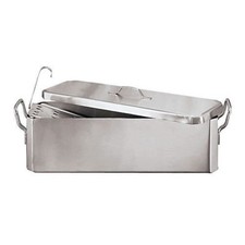 World Cuisine 4196460 7 1/2 in x 24 in Stainless Steel Fish Poacher picture