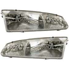 For Ford Thunderbird Headlight 1996 1997 Passenger and Driver Pair Halogen Type picture