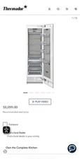 Thermador T23IR905SP Built-In Upright Wi-Fi Single Door Aluminum Freezer Silver picture