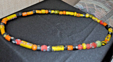 Genuine Ancient Roman Mosaic Gabri Glass Bead Necklace Museum Quality OOAK picture