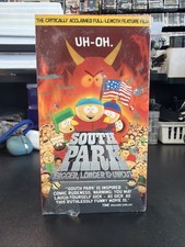 Vintage South Park Bigger Longer & Uncut VHS Tape Comedy Movie R NEW SEALED picture