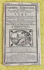 Reprint 1797 Farmers Almanack Robert B. Thomas Boston Colonial Facsimile Booklet picture