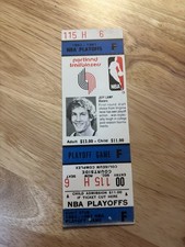 1982-83 NBA Playoffs Jeff Lamp Ticket Portland Trail Blazers picture