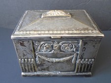 Antique German  WMF - G  Art Deco  Silverplate Jewelry Box  1/0 OX Marks picture