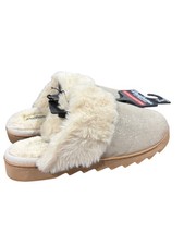 Dearfoams, Women's, Metallic, Microsuede, Scuff, Slippers, Gold picture