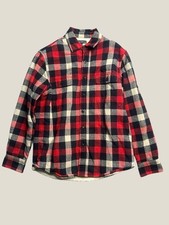 J Crew Mercantile Plaid Flannel Sherpa Lined Button Up Shirt Men's M picture
