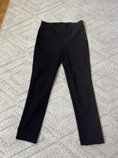 SO SLIMMING BY CHICO'S Black Stretch Rayon Side Zipper Slim Leg Pants Sz 0.5 Reg picture