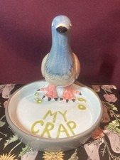 todd francis anti hero artist pigeon dish SIGNED bottom w/box picture