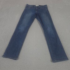 Gap Jeans Womens 31 Long Stretch Straight Leg Dark Indigo Denim Essential Basic picture