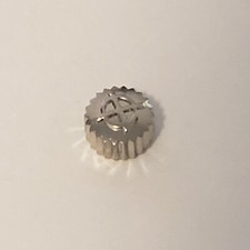 Zodiac signed crown silver color New old stock 4.5mm - 031 picture
