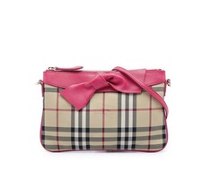 Burberry Peyton Pink Bow Haymarket Crossbody picture