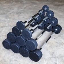 Body-Solid Tools Fixed Weight Straight Barbells, from 20 to 110 lb. picture
