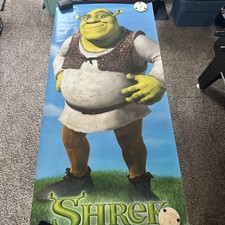 Shrek 2001 Original Dreamworks Life Size Movie Poster 32 x 68”- Mike Myers  Rare picture