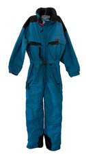 Vintage Inside Edge Ski Suit Medium Teal One Piece 90s Retro Gorpcore Apres 80s picture