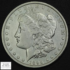 1894 Philadelphia Morgan Silver Dollar $1 (Bright) picture