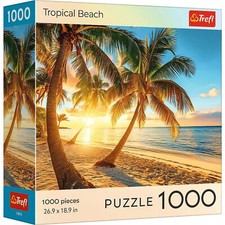 Trefl Red Sunset Tropical Beach 1000 Piece Puzzle picture