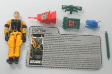 Vintage 1988 Lightfoot File Card G.I. GI Joe 100% Complete Figure 3.75 ARAH 80s picture