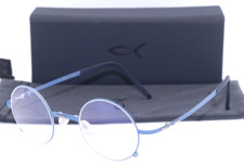 NEW BLACKFIN BF 732 EAGLE COL.551 ROUND BLUE TITANIUM AUTHENTIC EYEGLASSES 40-23 picture