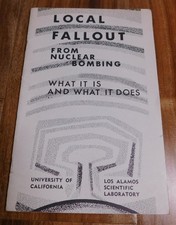 1963 LOCAL FALLOUT From Nuclear Bombing Booklet picture