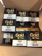Lot of 9 NAPA Gold Mixed Filters Fuel Oil Coolant Water Separator 4073 3107 3208 picture
