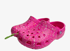 Crocs Classic Paint Splatter Kids Clog Slip On Shoes J5 210349-6TX picture