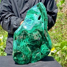 30.42LB TOP Natural Malachite crystal quartz Mineral specimen Reiki gem picture