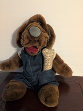 Ganz Bros Toys Vintage Wrinkles Dog Plush Hand Puppet 1981 picture