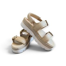 MADDEN GIRL MASCOT PLATFORM SANDLE WITH BUCKLE SIZE 8.5 IN ORIGINAL BOX picture