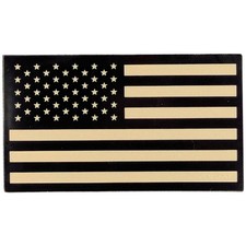 Infrared American Flag Patch - Subdued - Hook Fastener Tactical IR Patch picture