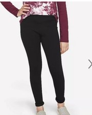 Nwt Girls Justice Fleece Lined Warm Leggings Black Size 7 Full Length picture