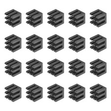 20 Pack 10x10x10mm Electronic Cooler Radiator Slotted Section for MOS & IC Chip picture
