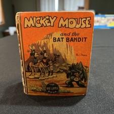 1935 Mickey Mouse and the Bat Bandit  Whitman BLB Big Little Book Disney Vintage picture