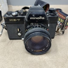 Minolta XE-7 35mm SLR Film Camera Body and 50mm lens picture