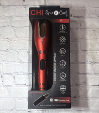 CHI Spin N Curl Ceramic Rotating Curling Iron Auto Shut-Off 1