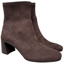 Aerosoles Women Corinda Block Heel Ankle Booties Size US 7M Java Brown Stretch picture