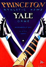 1942 Princeton vs Yale Program Original Pop Art Print - 13 x 19 Poster picture