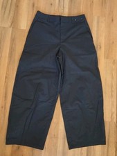 Uniqlo Nylon Lightweigt Barrel Wide Curve Pants Black Women's Minimalistic M New picture