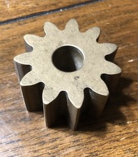 Vintage Solid Brass Gear 2 1/8” Heavy picture