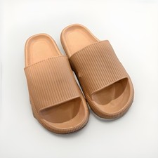 New The Cloudies Original Tan Slides Women Size 10 picture