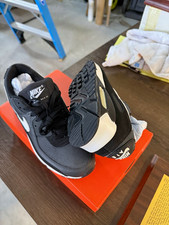 Nike Air Max 90 Men’s Size 8 1/2 Low Top Lace-Up Sneakers Black/White CN8490-002 picture